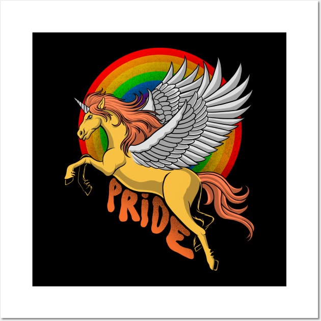 unicorn lgbt Wall Art by terror machine std